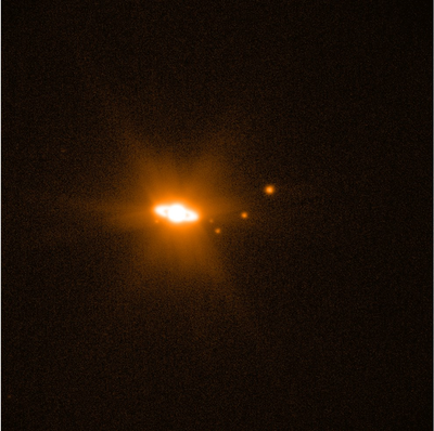 Saturn mit seinen 5 hellsten Monden Saturn mit seinen 5 hellsten Monden